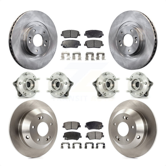 [Avant + Arrière] Kit d'ensemble roulement de roue et moyeu pour 2013-2014 Hyundai Santa Fe Sport AWD avec 2.4L 2.0L KBB-109090 par Transit Auto