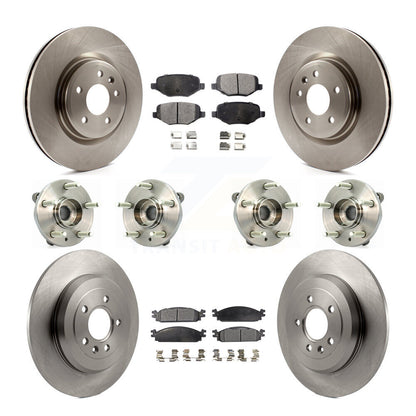 [Avant + Arrière] Kit d'ensemble roulement de roue et moyeu pour 2009-2010 Lincoln MKS KBB-109096