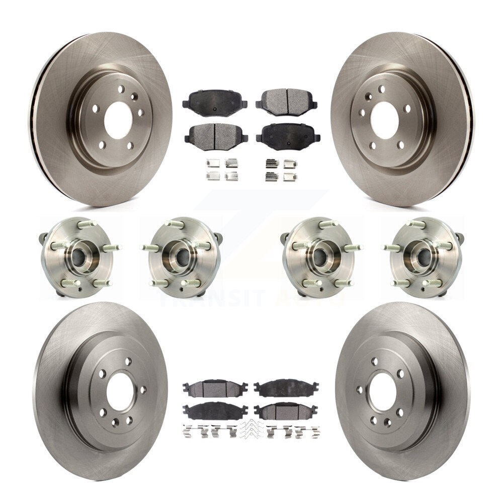 [Avant + Arrière] Kit d'ensemble roulement de roue et moyeu pour Ford Taurus Flex Lincoln MKT MKS KBB-109097