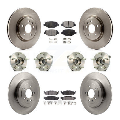 [Avant + Arrière] Kit d'ensemble roulement de roue et moyeu pour Ford Taurus Flex Lincoln MKT MKS KBB-109097