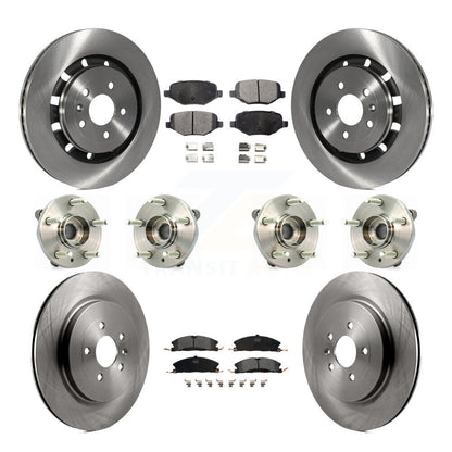[Avant + Arrière] Kit d'ensemble roulement de roue et moyeu pour Lincoln MKS Ford Flex Taurus MKT KBB-109098