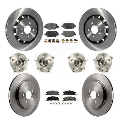 [Avant + Arrière] Kit d'ensemble roulement de roue et moyeu pour Ford Flex Taurus Lincoln MKS KBB-109099
