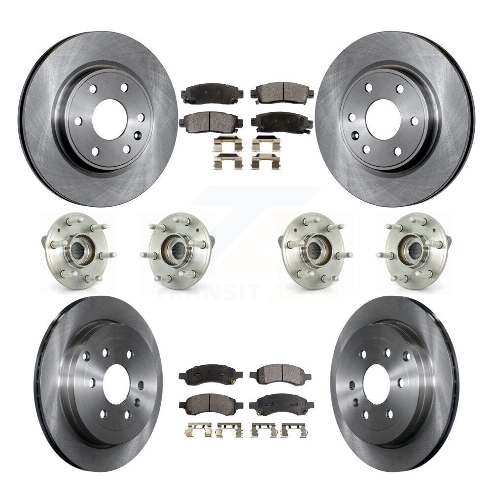 [Avant + Arrière] Kit d'ensemble roulement de roue et moyeu pour Chevrolet Traverse GMC Acadia Buick Enclave Saturn Outlook Limited KBB-109100