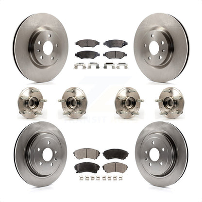 [Avant + Arrière] Kit d'ensemble roulement de roue et moyeu pour Cadillac CTS avec Heavy Duty Brakes KBB-109118 par Transit Auto