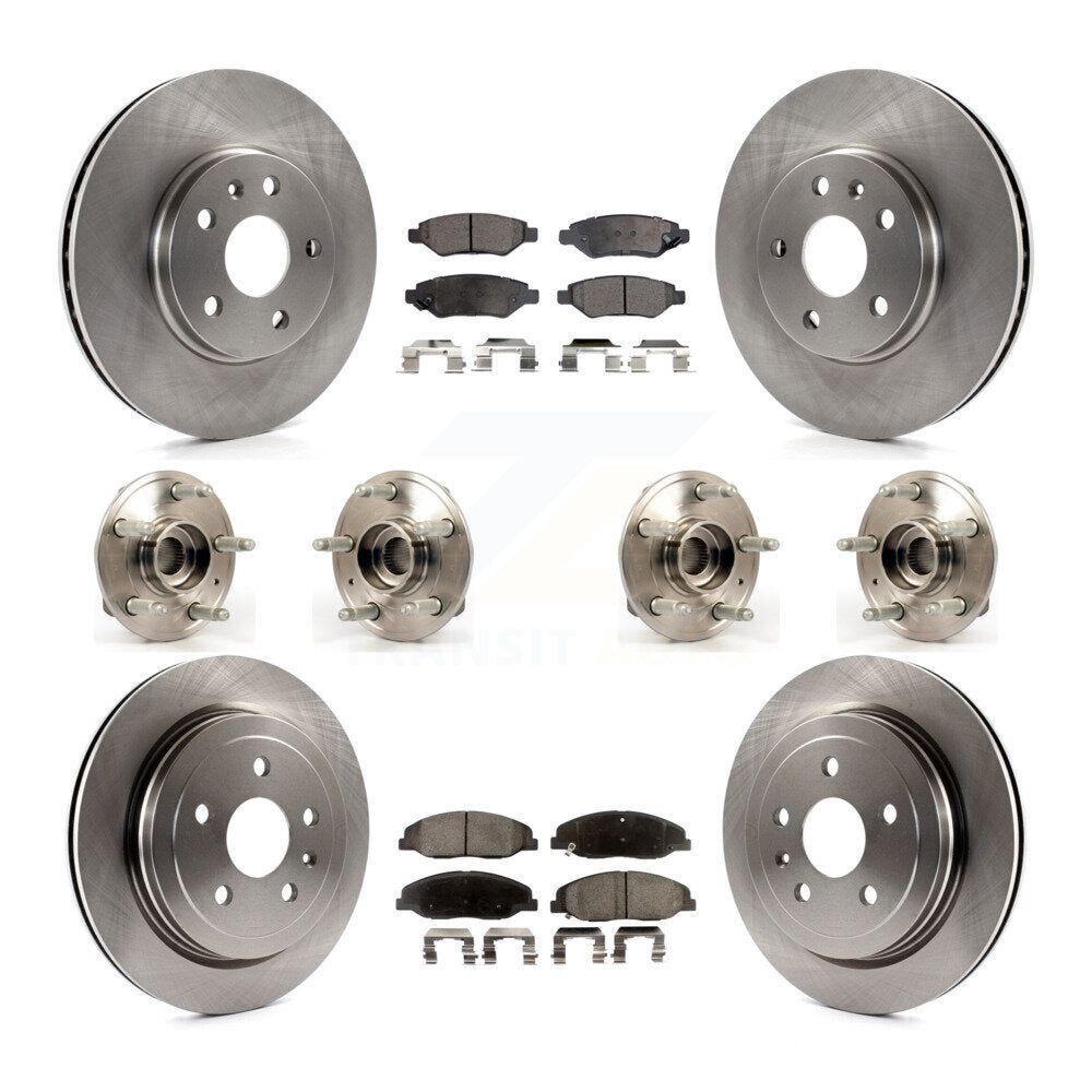 [Avant + Arrière] Kit d'ensemble roulement de roue et moyeu pour Cadillac CTS sans Heavy Duty Brakes KBB-109119