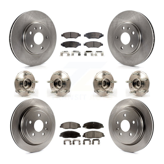 [Avant + Arrière] Kit d'ensemble roulement de roue et moyeu pour Cadillac CTS sans Heavy Duty Brakes KBB-109119