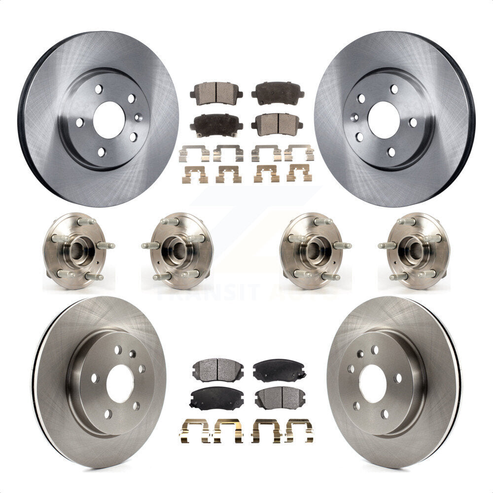 [Avant + Arrière] Kit d'ensemble roulement de roue et moyeu pour 2018-2019 Chevrolet Impala KBB-109121 par Transit Auto