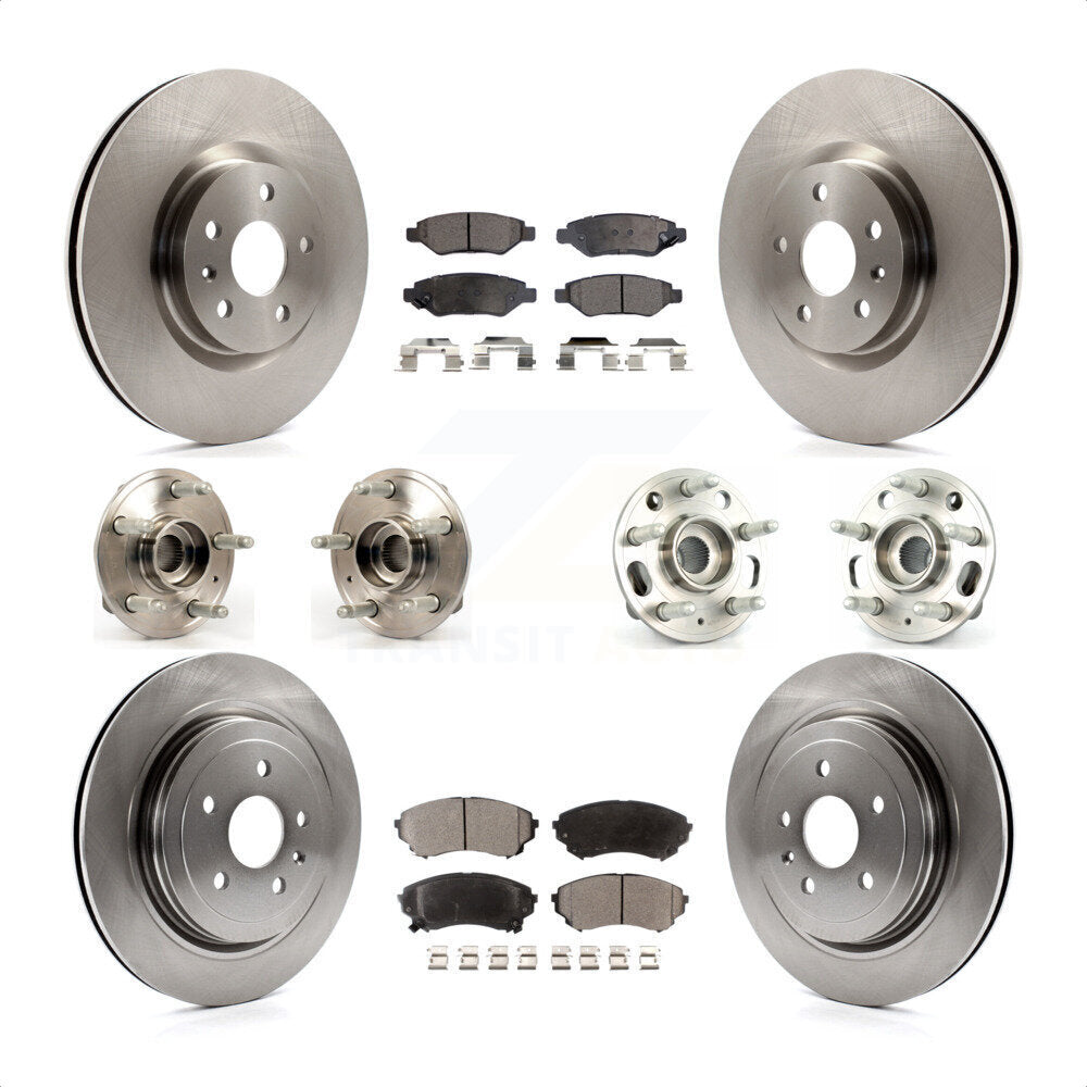 [Avant + Arrière] Kit d'ensemble roulement de roue et moyeu pour Cadillac CTS avec Heavy Duty Brakes KBB-109122 par Transit Auto