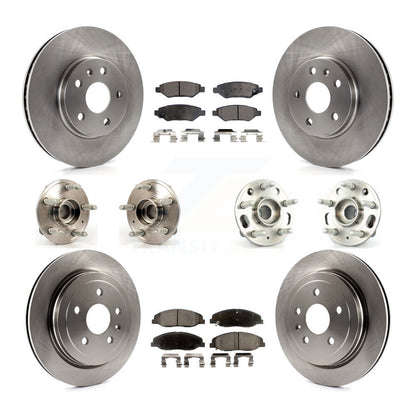 [Avant + Arrière] Kit d'ensemble roulement de roue et moyeu pour Cadillac CTS sans Heavy Duty Brakes KBB-109123