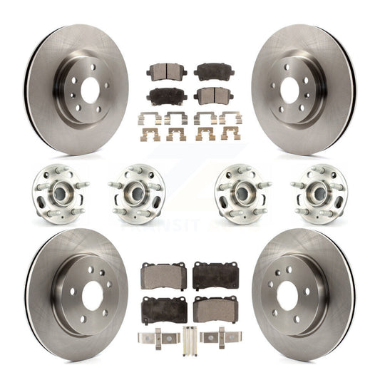 [Avant + Arrière] Kit d'ensemble roulement de roue et moyeu pour Cadillac XTS sans Heavy Duty Brakes KBB-109125