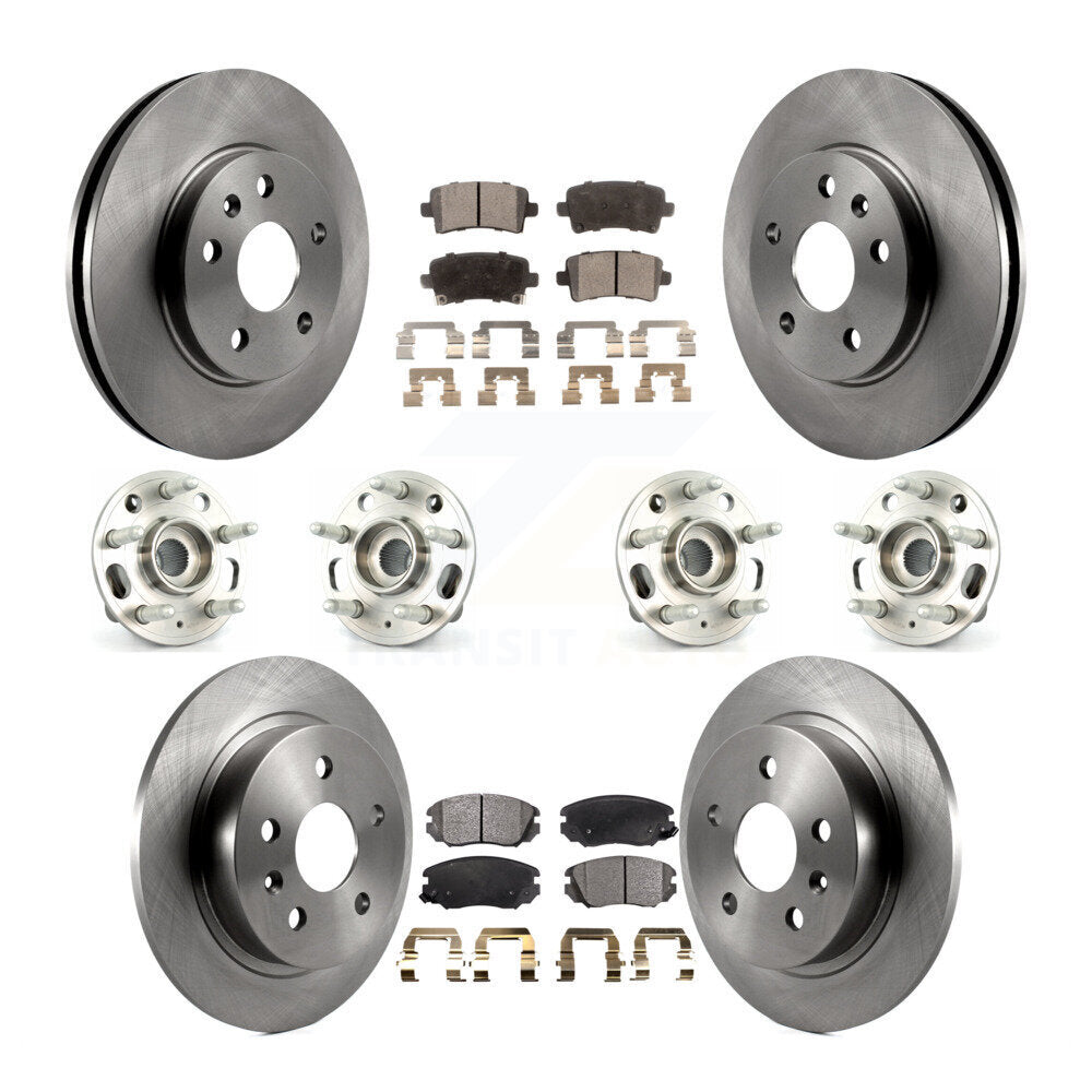 [Avant + Arrière] Kit d'ensemble roulement de roue et moyeu pour 2013-2015 Chevrolet Malibu Naturally Aspirated KBB-109127