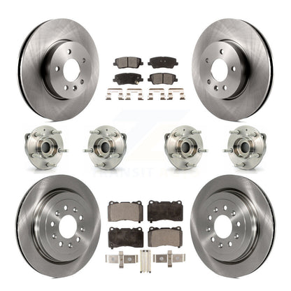 [Avant + Arrière] Kit d'ensemble roulement de roue et moyeu pour 2013-2015 Cadillac ATS AWD avec 321mm Diameter Rotor KBB-109131