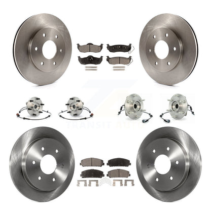 [Avant + Arrière] Kit d'ensemble roulement de roue et moyeu pour 2007 INFINITI QX56 avec 320mm Diameter Rotor To 03 07 KBB-109134