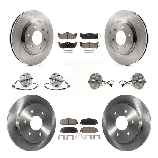[Avant + Arrière] Kit d'ensemble roulement de roue et moyeu pour 2012 Nissan Armada 4WD From 12 11 KBB-109138
