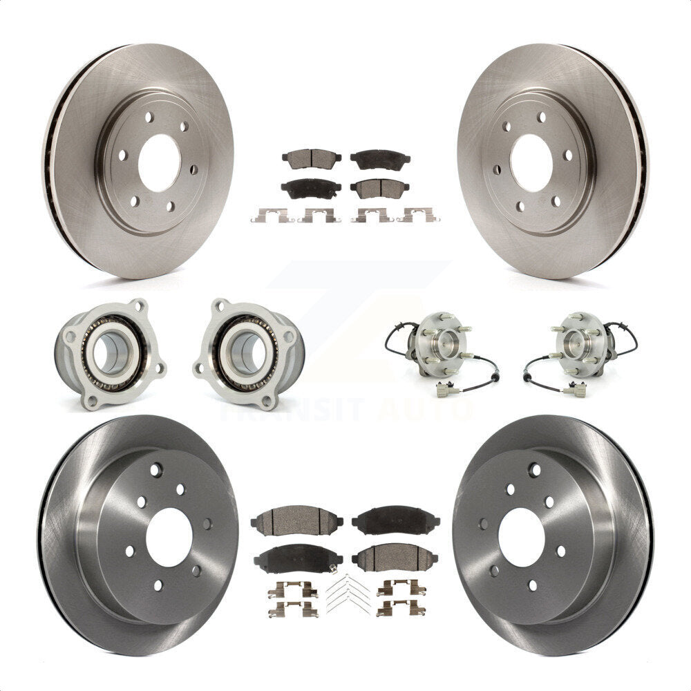 [Avant + Arrière] Kit d'ensemble roulement de roue et moyeu pour Nissan Frontier Suzuki Equator KBB-109139 par Transit Auto