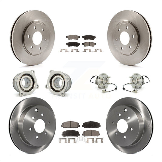 [Avant + Arrière] Kit d'ensemble roulement de roue et moyeu pour Suzuki Equator KBB-109140 par Transit Auto