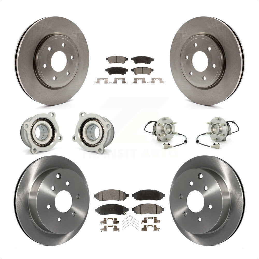 [Avant + Arrière] Kit d'ensemble roulement de roue et moyeu pour Nissan Frontier Xterra Suzuki Equator KBB-109141 par Transit Auto