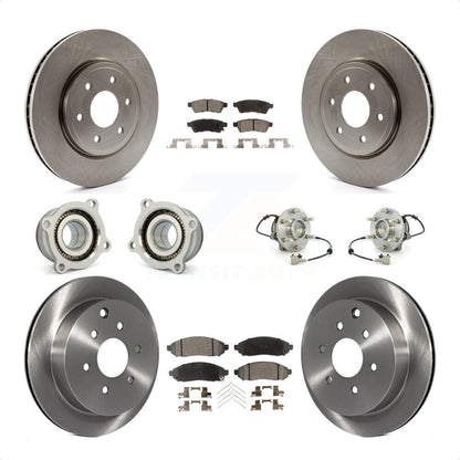 [Avant + Arrière] Kit d'ensemble roulement de roue et moyeu pour Nissan Frontier Xterra Suzuki Equator KBB-109141 par Transit Auto