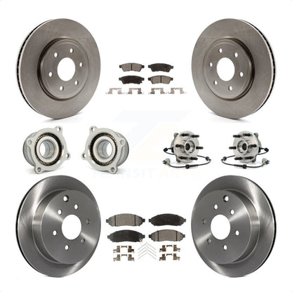 [Avant + Arrière] Kit d'ensemble roulement de roue et moyeu pour Nissan Frontier Xterra Suzuki Equator KBB-109143 par Transit Auto