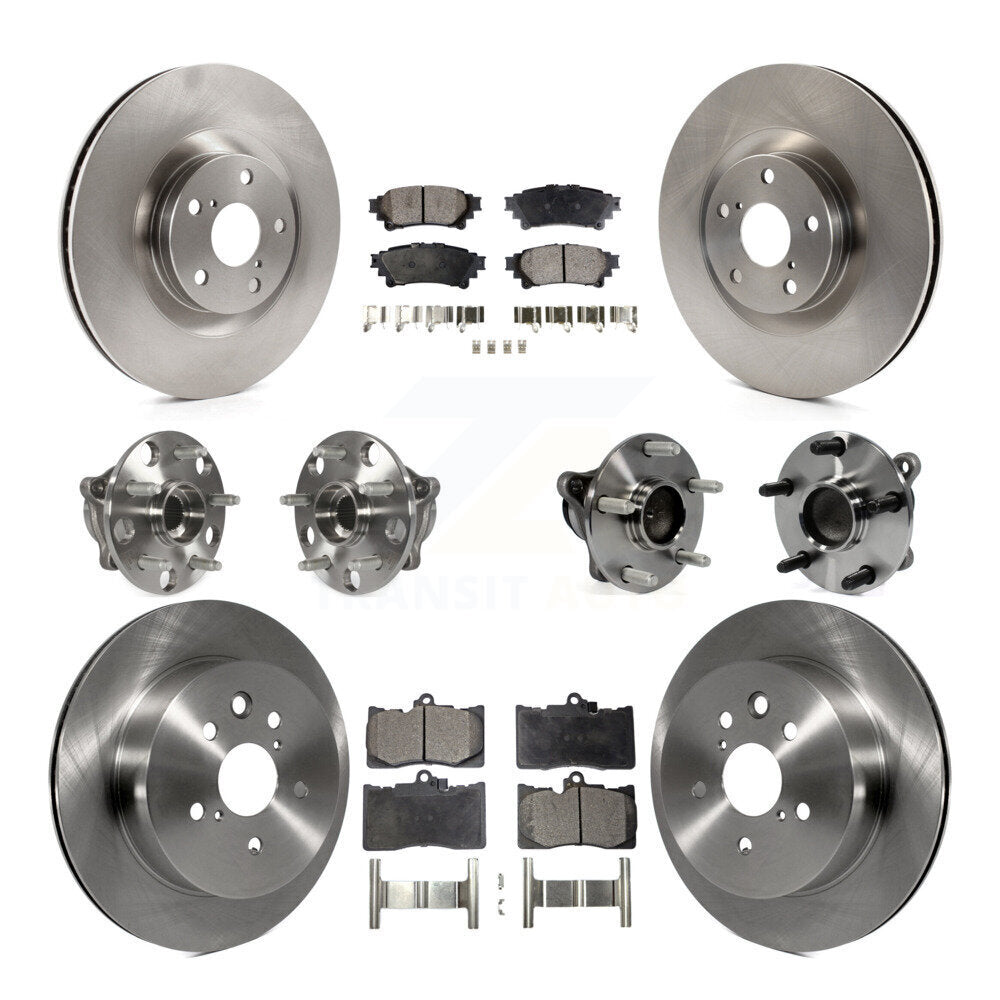 [Avant + Arrière] Kit d'ensemble roulement de roue et moyeu pour 2014-2015 Lexus IS350 C F Sport KBB-109145