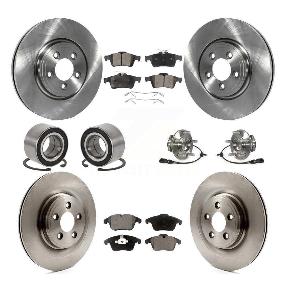 [Avant + Arrière] Kit d'ensemble roulement de roue et moyeu pour 2013 Jaguar XF 2.0L KBB-109149
