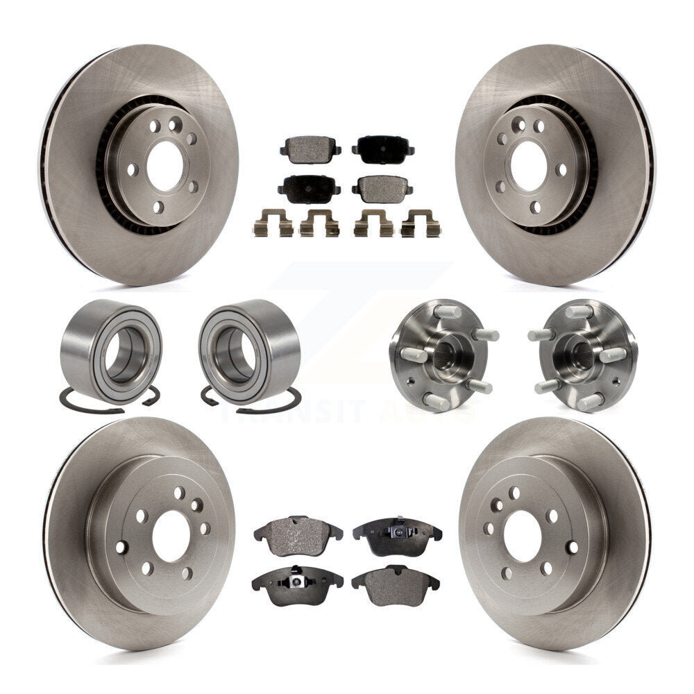 [Avant + Arrière] Kit d'ensemble roulement de roue et moyeu pour 2008-2011 Land Rover LR2 KBB-109157