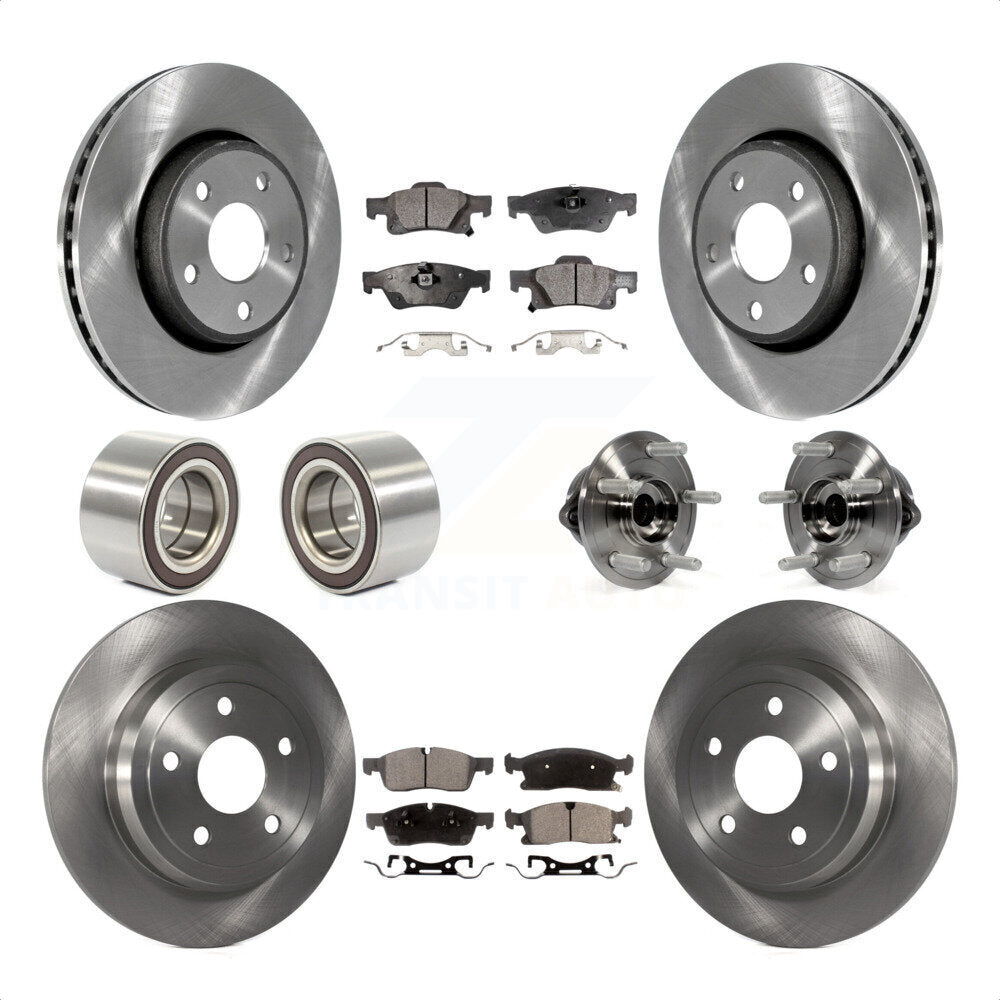 [Avant + Arrière] Kit d'ensemble roulement de roue et moyeu pour Dodge Durango KBB-109158 par Transit Auto
