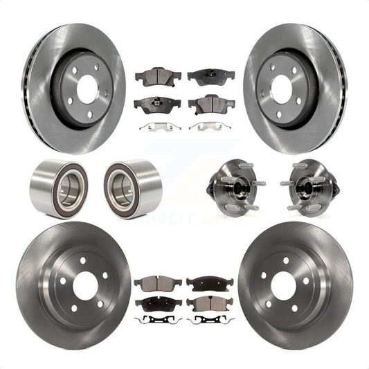 [Avant + Arrière] Kit d'ensemble roulement de roue et moyeu pour Dodge Durango KBB-109158 par Transit Auto