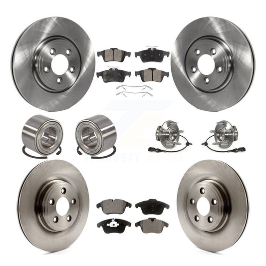 [Avant + Arrière] Kit d'ensemble roulement de roue et moyeu pour 2007-2008 Jaguar S-Type Base avec Naturally Aspirated avec 35.43" ABS Cord KBB-109162