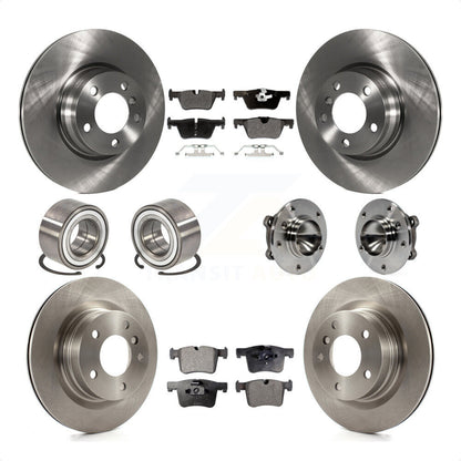 [Avant + Arrière] Kit d'ensemble roulement de roue et moyeu pour 2012 BMW 328i Convertible Wagon avec 2.0L sans Blue Painted Calipers KBB-109168 par Transit Auto