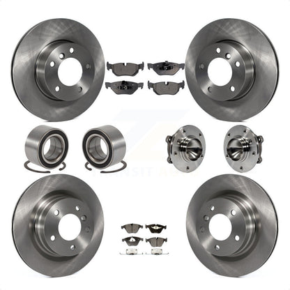 [Avant + Arrière] Kit d'ensemble roulement de roue et moyeu pour 2007 BMW 323i avec 312mm Diameter Rotor KBB-109215 par Transit Auto