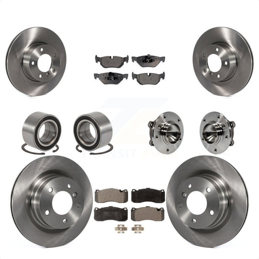 [Avant + Arrière] Kit d'ensemble roulement de roue et moyeu pour 2012 BMW 328i Coupe avec 3.0L avec 340mm Diameter Rotor KBB-109216 par Transit Auto