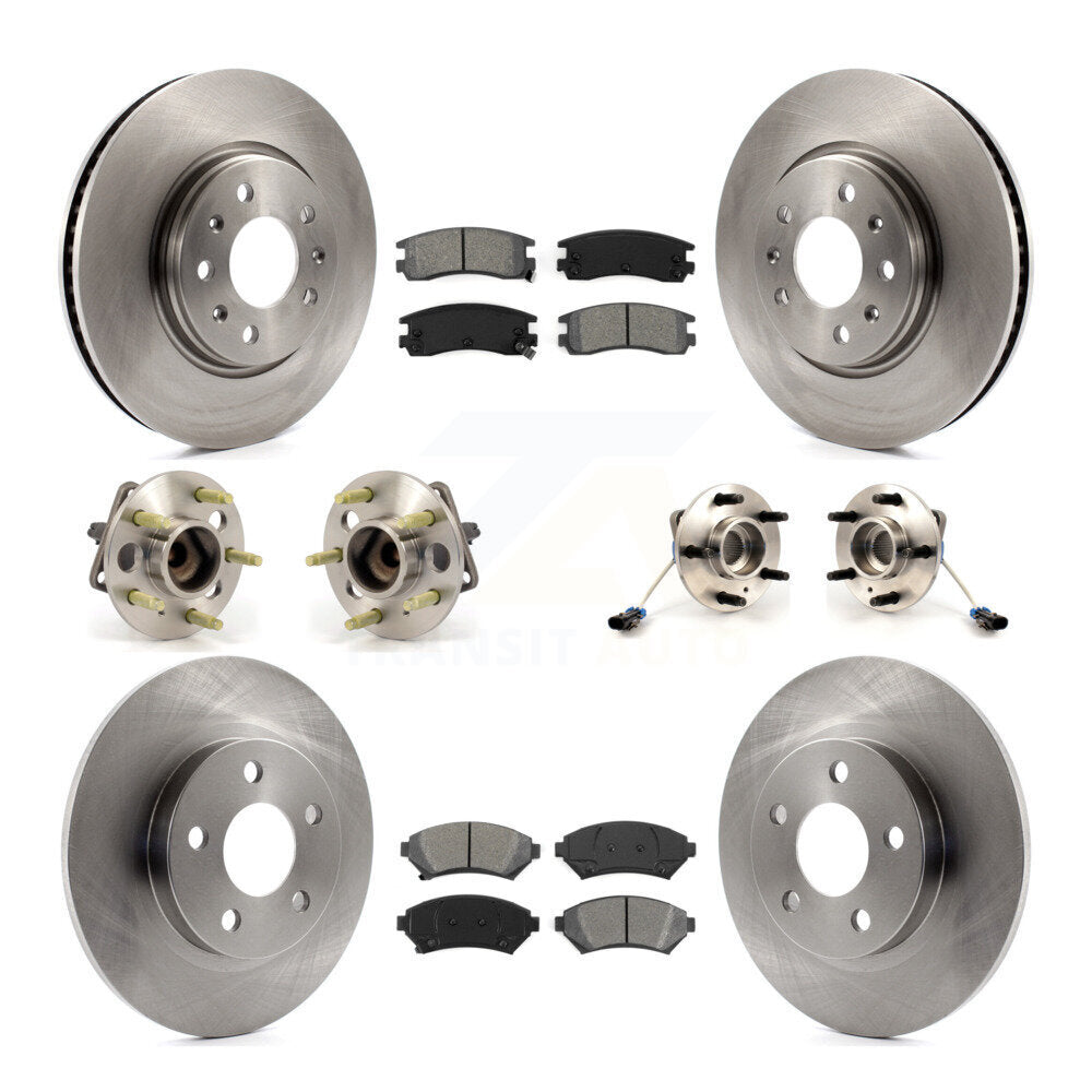 [Avant + Arrière] Kit d'ensemble roulement de roue et moyeu pour 2003-2004 Cadillac Seville avec Solid Rotor KBB-109456