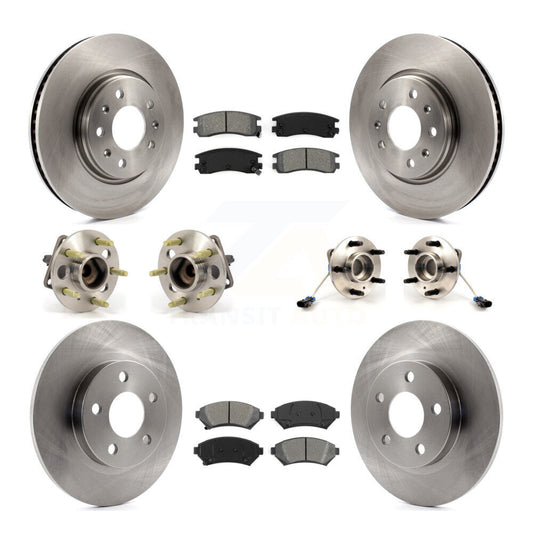 [Avant + Arrière] Kit d'ensemble roulement de roue et moyeu pour 2003-2004 Cadillac Seville avec Solid Rotor KBB-109456
