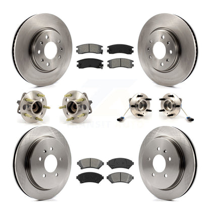 [Avant + Arrière] Kit d'ensemble roulement de roue et moyeu pour 2003-2004 Cadillac Seville avec Vented Rotor KBB-109457