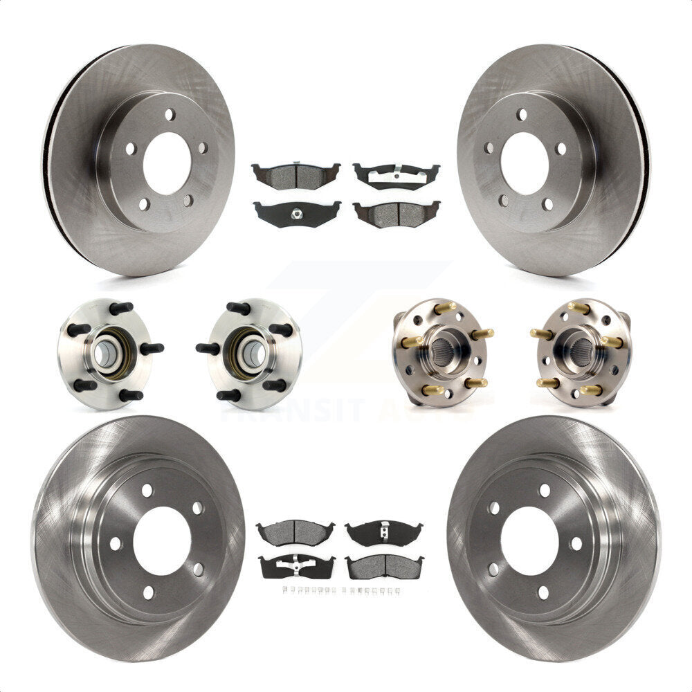 [Avant + Arrière] Kit d'ensemble roulement de roue et moyeu pour Chrysler Dodge Intrepid Concorde LHS Eagle Vision New Yorker KBB-109467 par Transit Auto