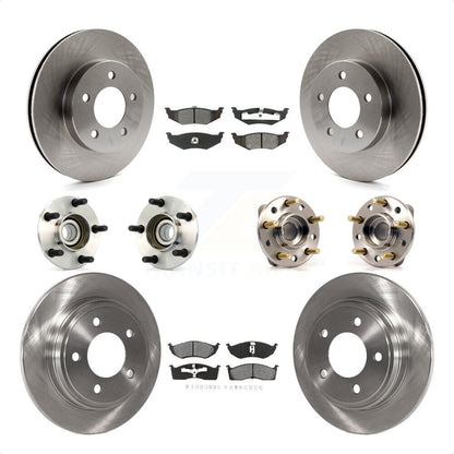[Avant + Arrière] Kit d'ensemble roulement de roue et moyeu pour Chrysler Dodge Intrepid Concorde LHS Eagle Vision New Yorker KBB-109467 par Transit Auto