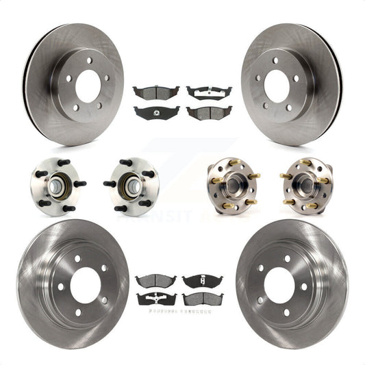 [Avant + Arrière] Kit d'ensemble roulement de roue et moyeu pour Chrysler Dodge Intrepid Concorde LHS Eagle Vision New Yorker KBB-109467 par Transit Auto