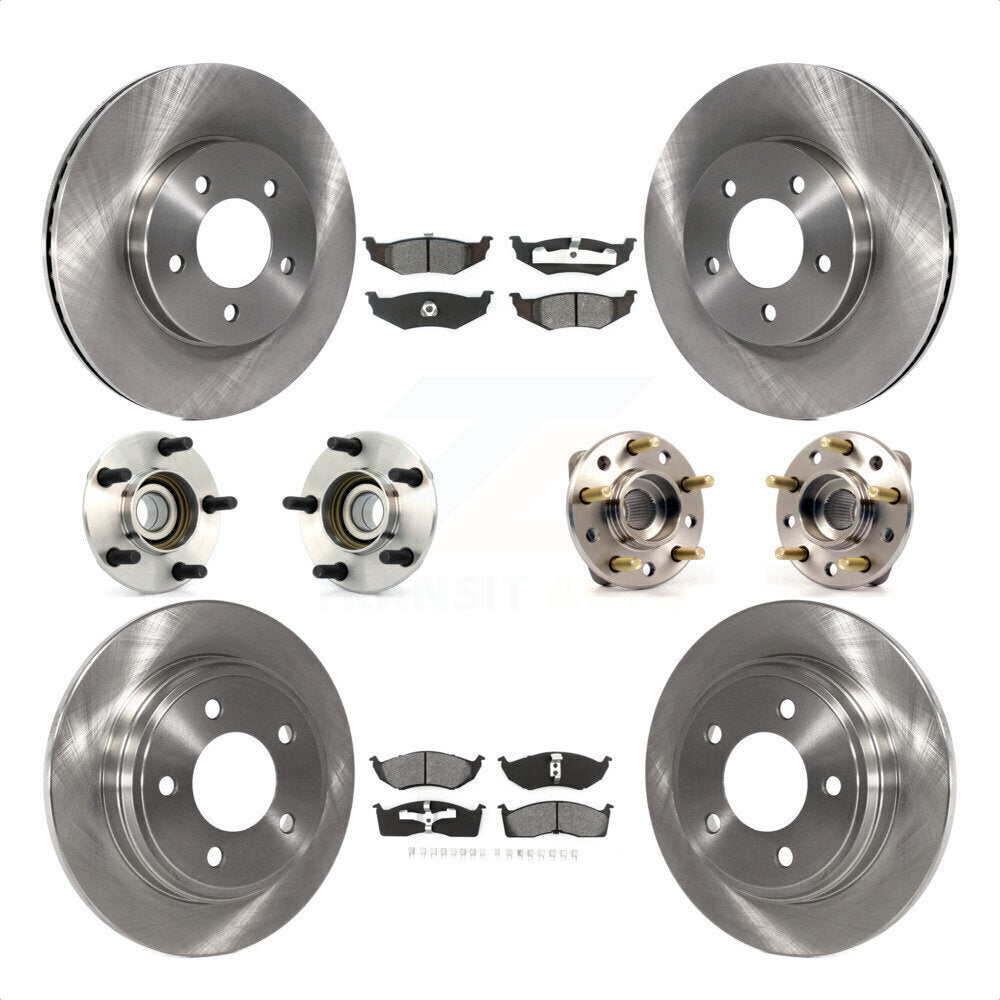 [Avant + Arrière] Kit d'ensemble roulement de roue et moyeu pour Chrysler Dodge Intrepid 300M Concorde LHS KBB-109468 par Transit Auto