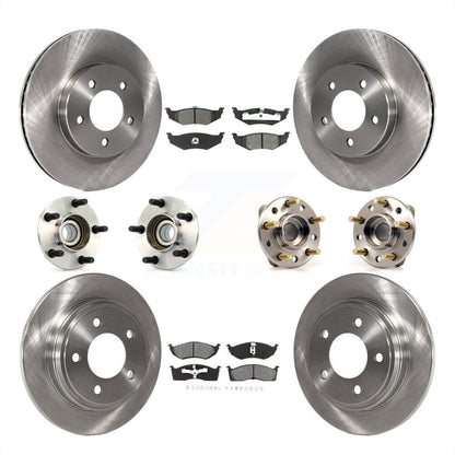 [Avant + Arrière] Kit d'ensemble roulement de roue et moyeu pour Chrysler Dodge Intrepid 300M Concorde LHS KBB-109468 par Transit Auto