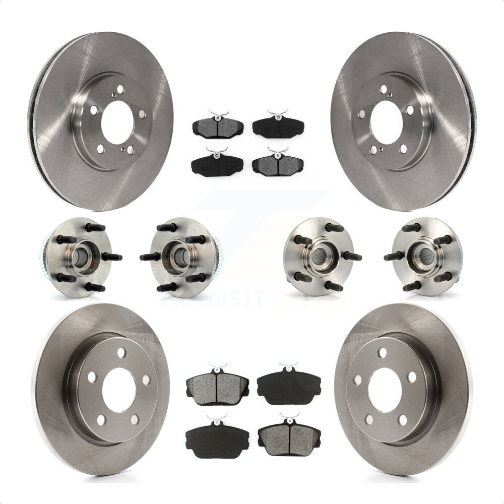 [Avant + Arrière] Kit d'ensemble roulement de roue et moyeu pour Ford Taurus Mercury Sable Lincoln Continental KBB-109470 par Transit Auto