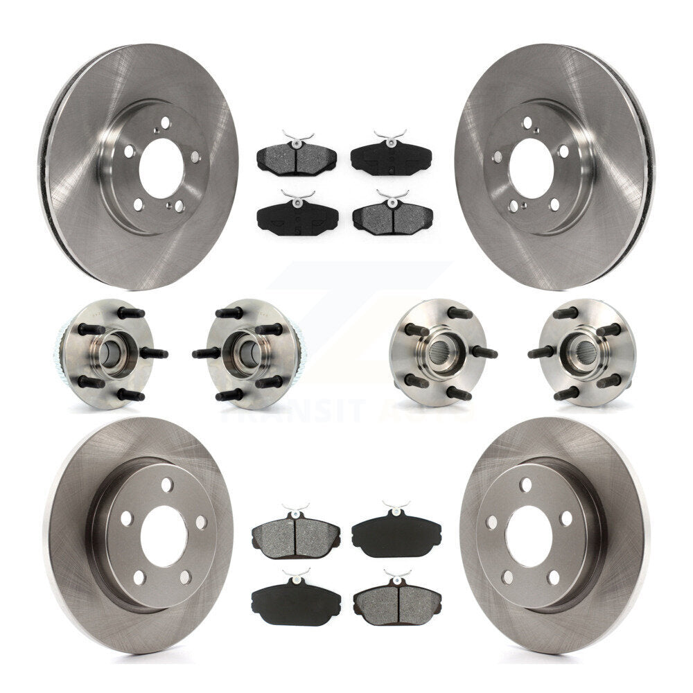 [Avant + Arrière] Kit d'ensemble roulement de roue et moyeu pour 2001-2002 Ford Taurus rear brakes avec Police or Taxi Package KBB-109471