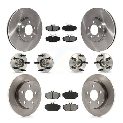 [Avant + Arrière] Kit d'ensemble roulement de roue et moyeu pour 2001-2002 Ford Taurus rear brakes avec Police or Taxi Package KBB-109471