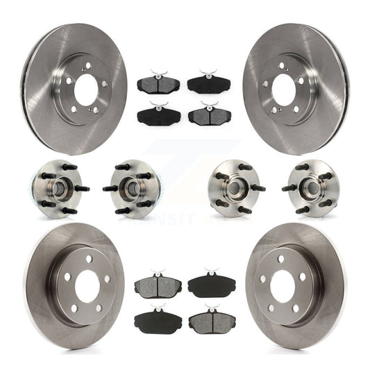 [Avant + Arrière] Kit d'ensemble roulement de roue et moyeu pour 2001-2002 Ford Taurus rear brakes avec Police or Taxi Package KBB-109471