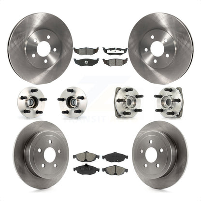 [Avant + Arrière] Kit d'ensemble roulement de roue et moyeu pour 2001-2004 Dodge Stratus Sedan avec Non-ABS KBB-109476 par Transit Auto
