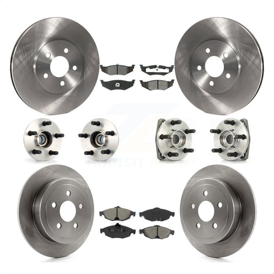 [Avant + Arrière] Kit d'ensemble roulement de roue et moyeu pour 2001-2004 Dodge Stratus Sedan avec Non-ABS KBB-109476 par Transit Auto
