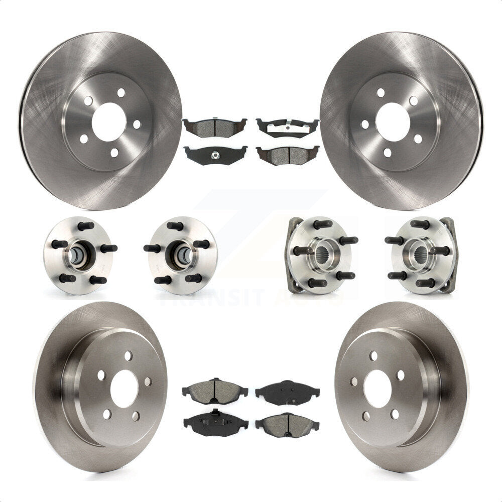 [Avant + Arrière] Kit d'ensemble roulement de roue et moyeu pour Dodge Stratus KBB-109477 par Transit Auto