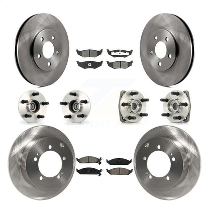 [Avant + Arrière] Kit d'ensemble roulement de roue et moyeu pour 2000 Dodge Stratus Non-ABS avec 14" Factory Wheels KBB-109479 par Transit Auto