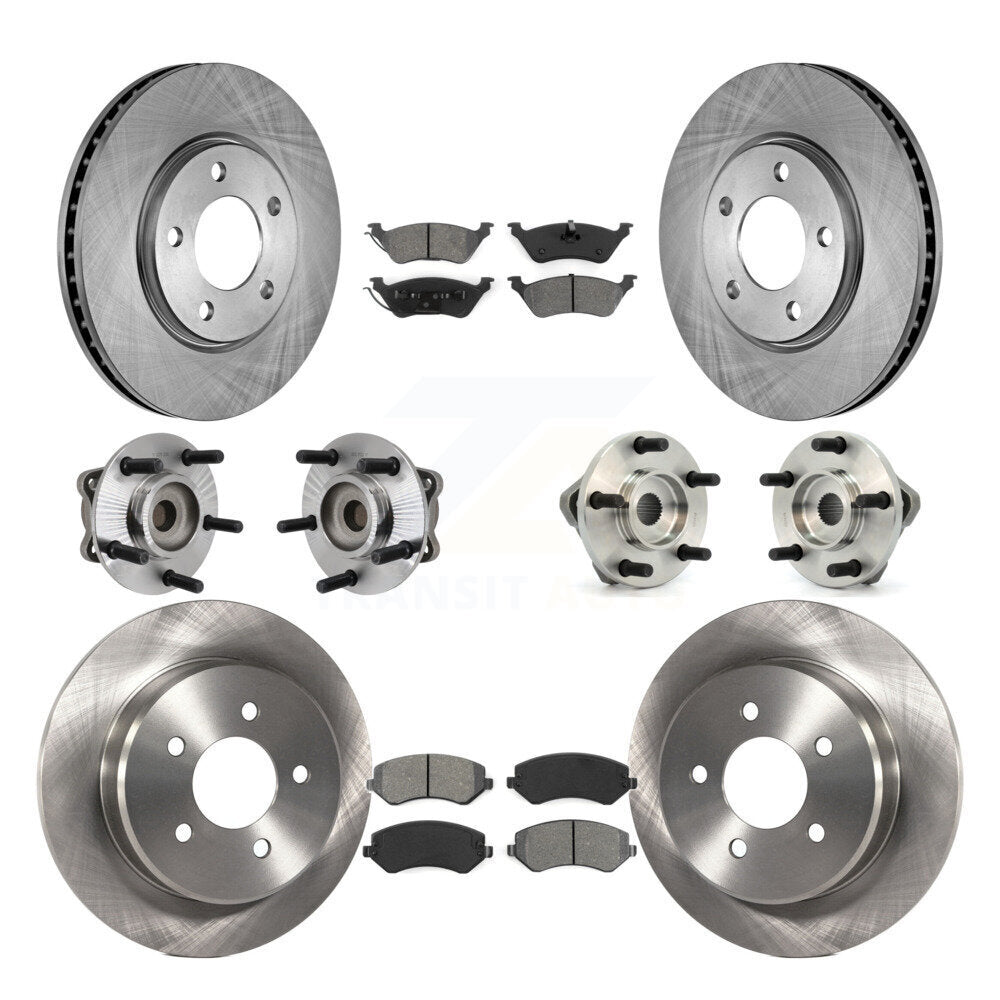 [Avant + Arrière] Kit d'ensemble roulement de roue et moyeu pour 2003 Chrysler Voyager Drum rear brakes avec Non-ABS KBB-109487