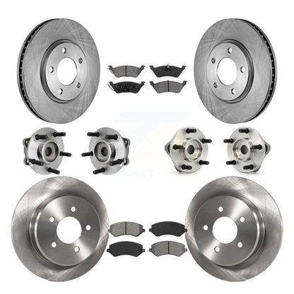 [Avant + Arrière] Kit d'ensemble roulement de roue et moyeu pour 2003 Chrysler Voyager Drum rear brakes avec Non-ABS KBB-109487